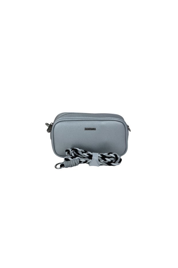 Dukidaso Women's Silver Mesh Strap Mini Shoulder Bag | Summer Mt1666 Silver Single Compartment with Zipper Eyelet