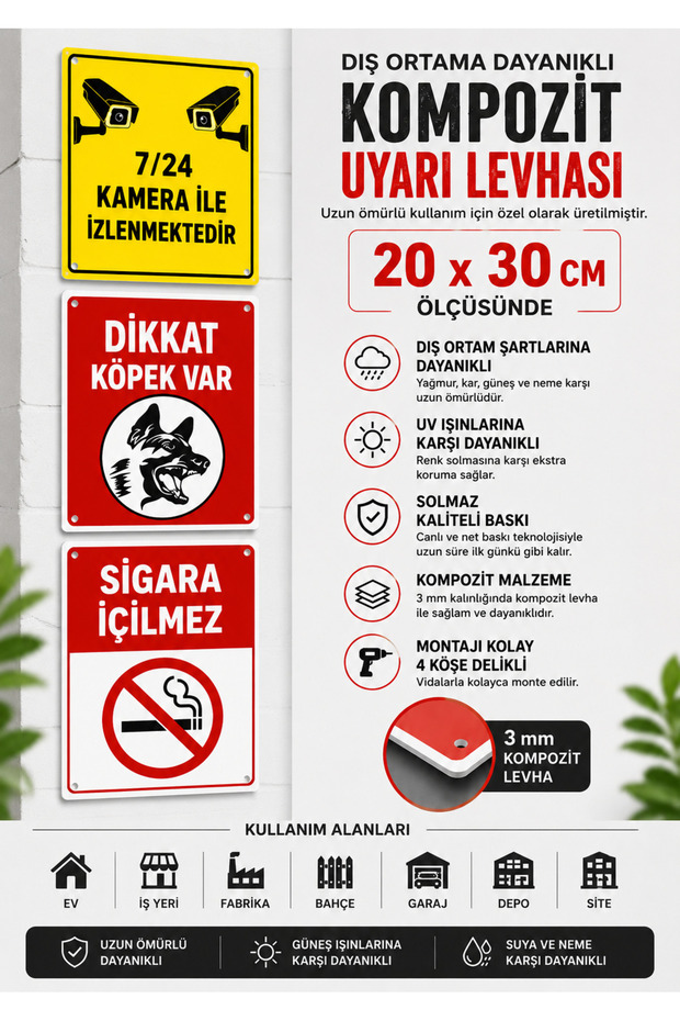 A4 - Kompozit - Uyarı Levhası