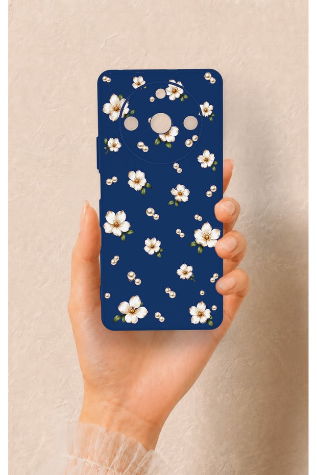 Realme 11 Pro Compatible Daisy Pearl Patterned Silicone Case