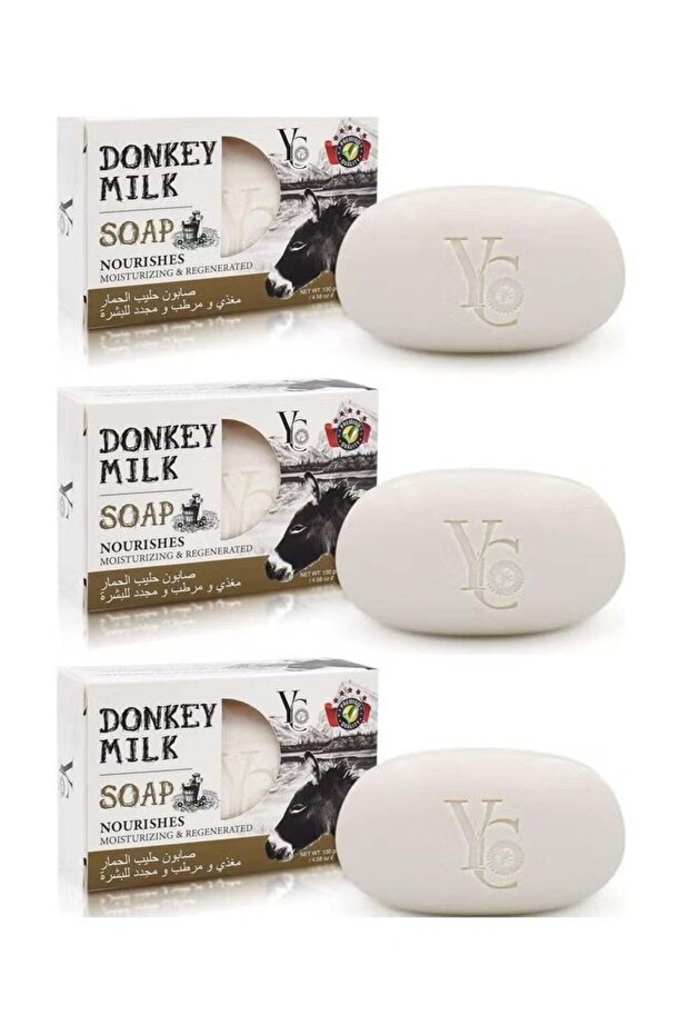 Donkey Milk Soap, 130g Bar, Pack of 3