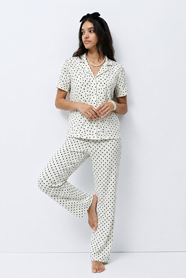 Standard Size Elasticated Snow White Pajama Set