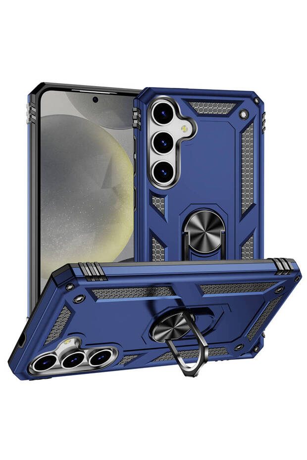 Galaxy S24 Plus Case Camera Protector Magnetic Stand Tank Protection Marçev