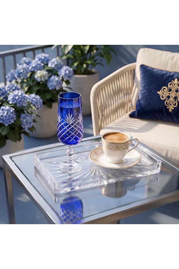 Crystal Colorful Coffee Water Glass - Champagne Glass 180Cc