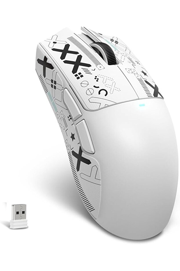 ماوس العاب لاسلكي خفيف للغاية من اتاك شارك X11SE ثلاثي الاوضاع 2.4G/USB-C سلكي/بلوتوث، مستشعر العاب