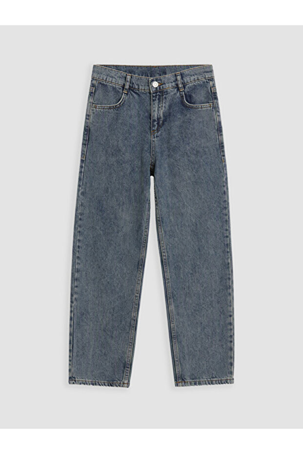 Rmz Gi̇yi̇m Farkiyla Barrel Fit Boys' Jean Pants