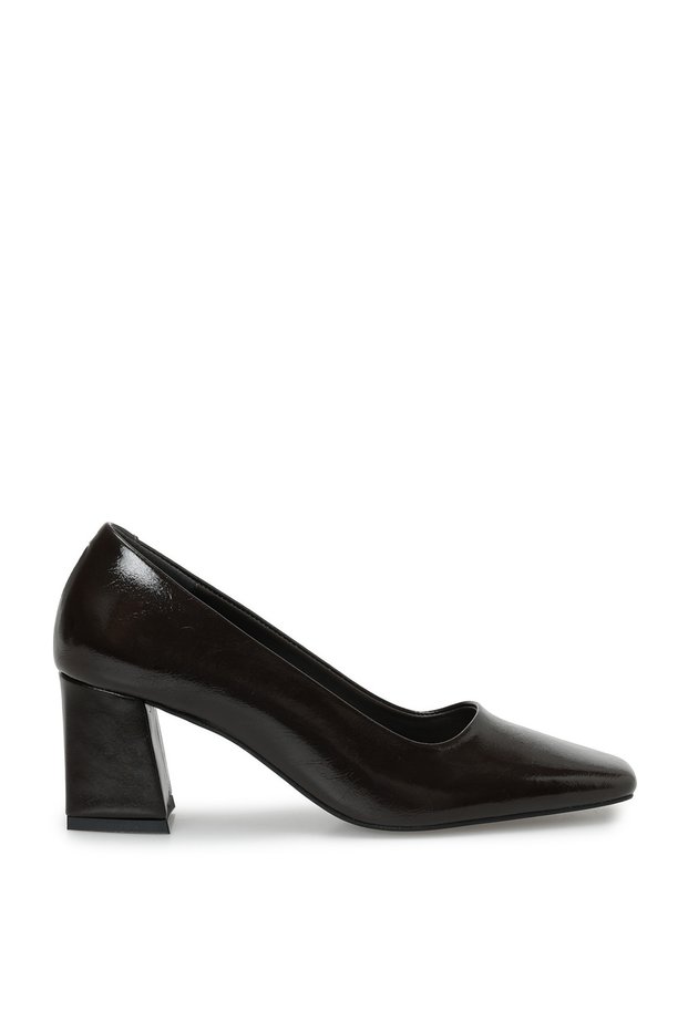 26K-309 Brown Women's Heeled Shoes