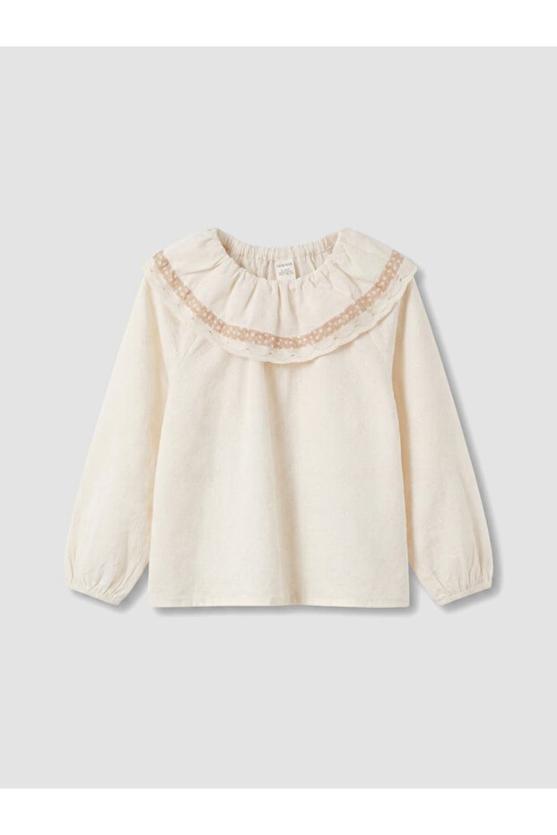 Rmz Gi̇yi̇m Farkiyla Embroidery Detailed Girls' Blouse