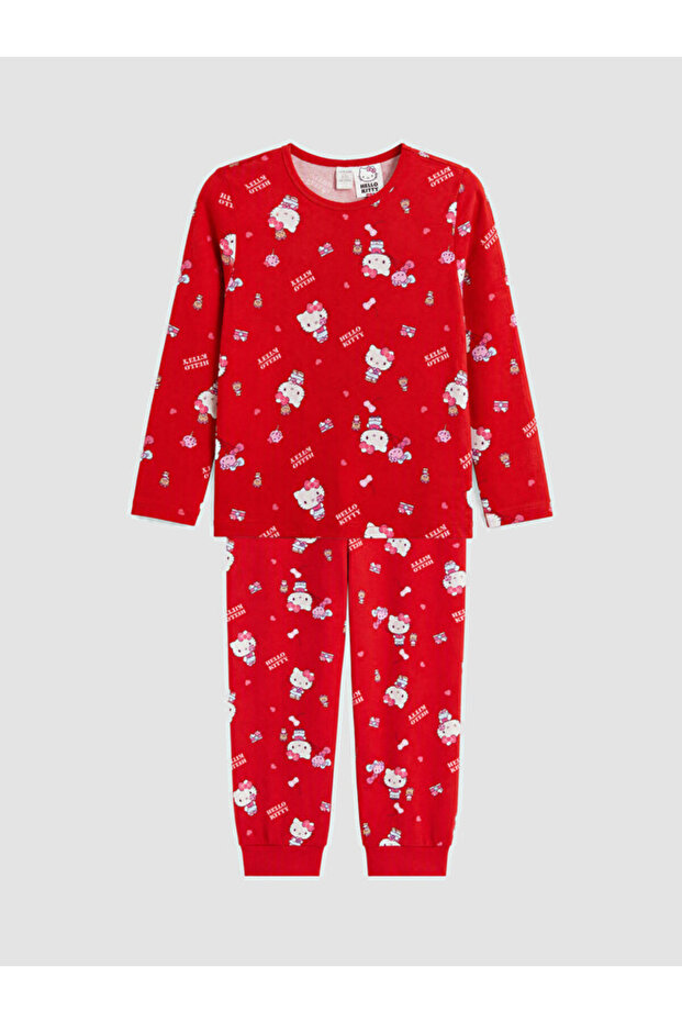 Quality Pieces from Çelebi Store Hello Kitty Zero Roba Collar Girl's Pajama Set