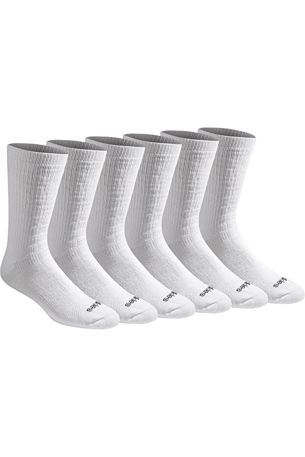 جوارب دراي تيك اسينشال للرجال للتحكم في الرطوبة متوفرة بمقاس ميديوم - 2 اكس لارج M-XXL (6، 12 زوج) م