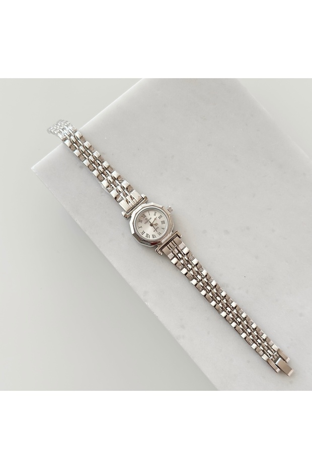 Menti Silver Watch White