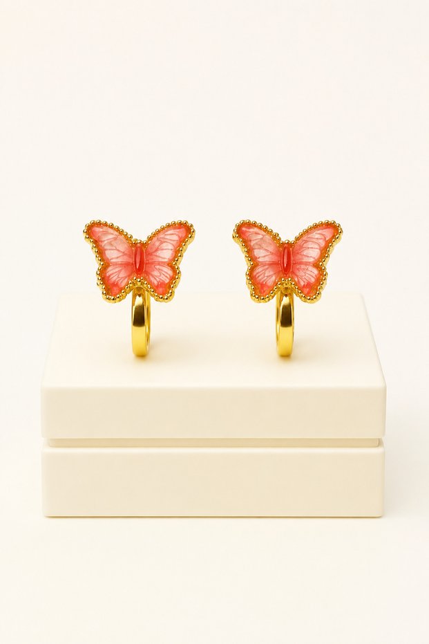 Butterfly Design No-Hole Earrings
