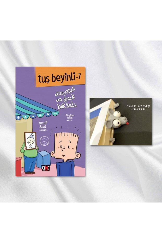 Keyboarded - 7 / Hardcover / DÜNYANIN EN GICIK BAKKALI / Mouse Stuck in the Head Figure Book Mark Gift