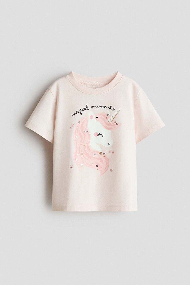 Motif-detail t-shirt