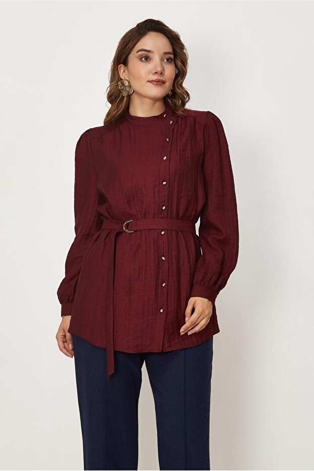Belted Viscose Tunic 46733