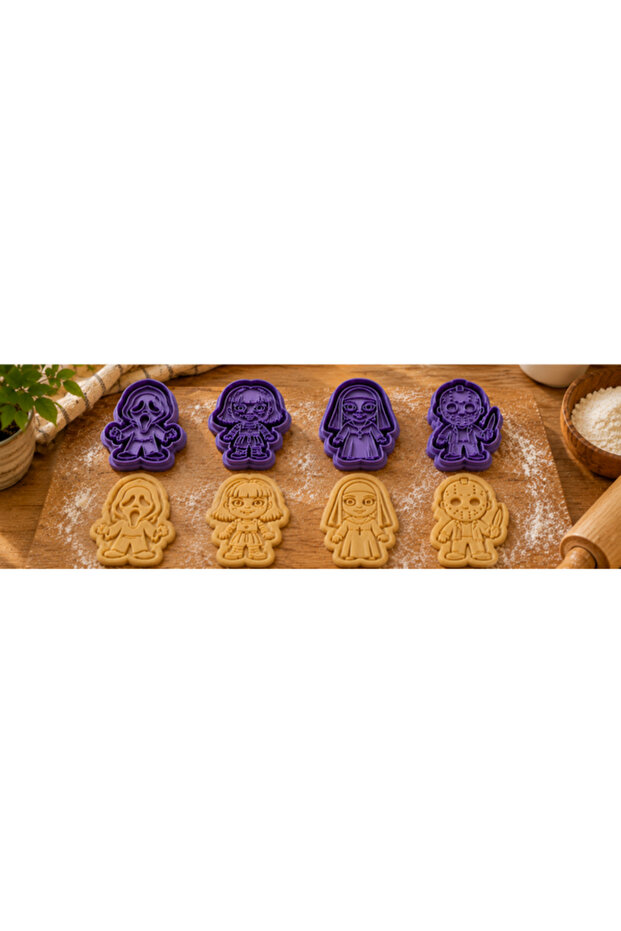 Horror-Themed Cookie Mold Set – Halloween