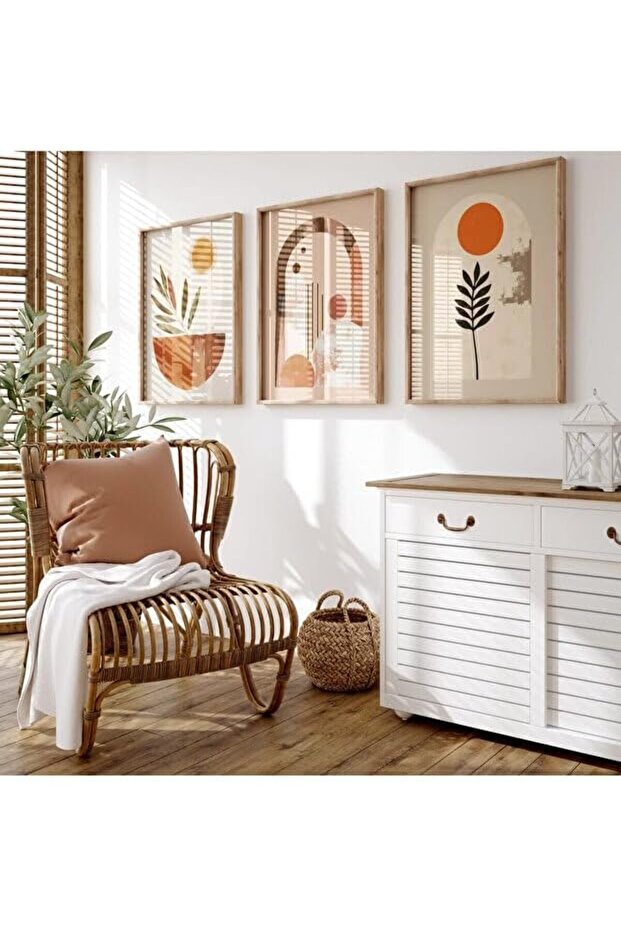 Signtouch Decorative Wall Art Set of 3 Wooden Frame 40x60 cm