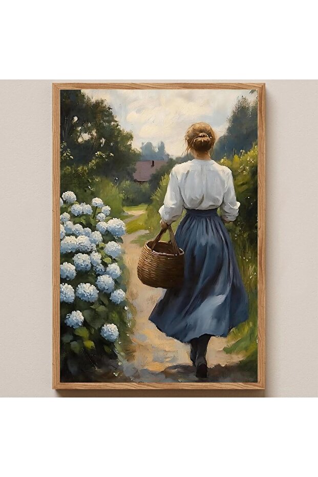 Signtouch Minimalist Line Female Printed Wall Art Outer Frame 40x60 cm