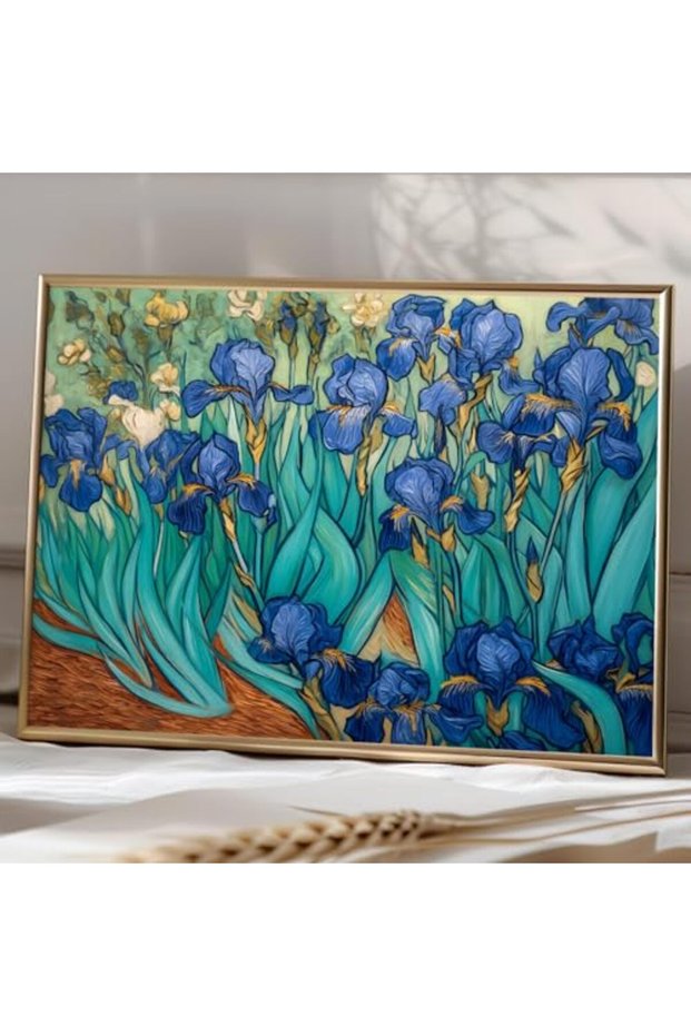 Signtouch Vintage Roses Garden Landscape Floral Wall Art Outer Frame 40x60 cm