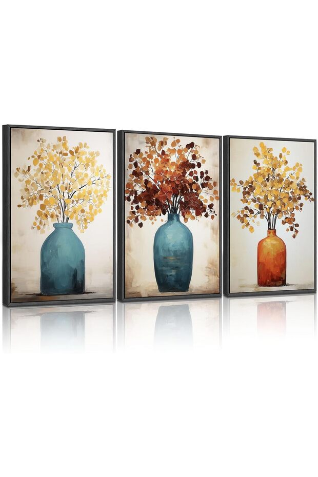 Signtouch Abstract Framed Wall Art Set of 3 30x40 cm