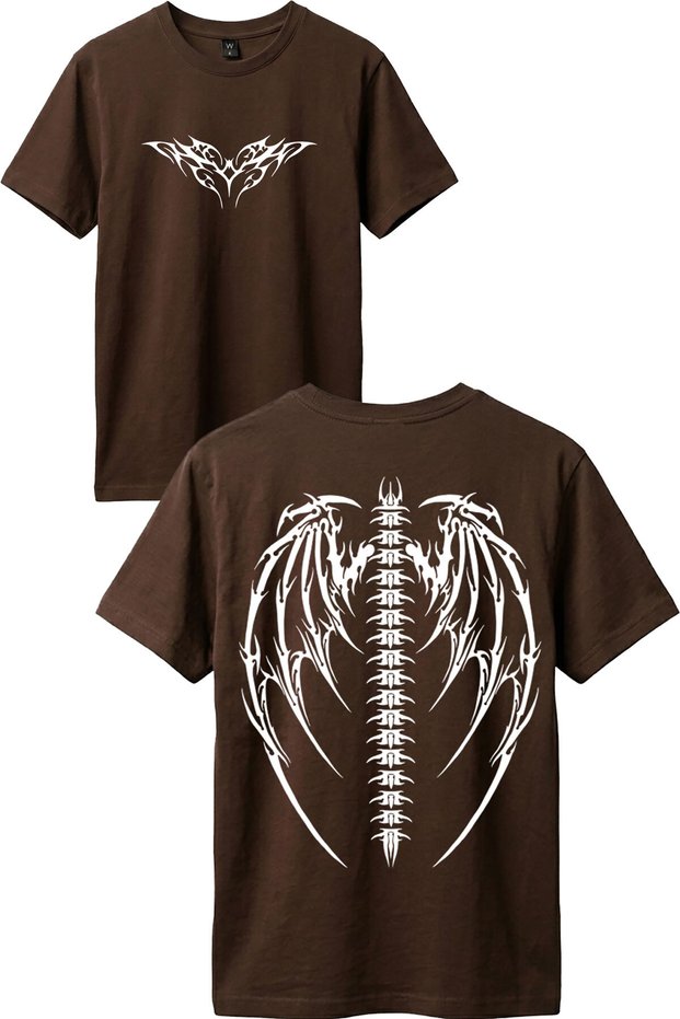 Street Wear Gothic Street Style Design Printed 100% Cotton Premium Anthracite T-Shirt