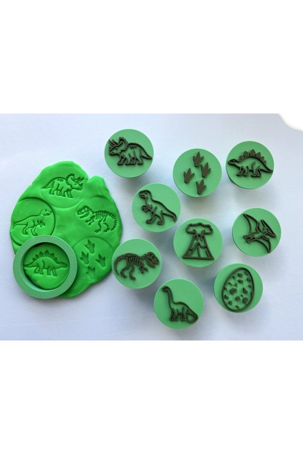 Dinosaur World Themed Play Dough and Cookie Mold Set