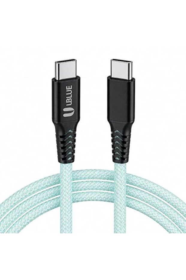 كابل USB-C إلى USB-C مغناطيسي، شحن سريع بقوة 100 واط، نقل بيانات بسرعة 480 ميجابت في الثانية، مجدول بالنايلون، متوافق