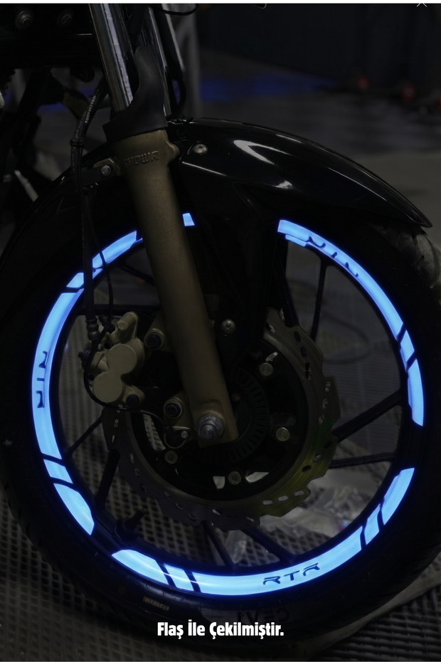 Reflective Wheel Rim Stripe Sticker Set (12 Pieces) for Tvs Apache Rtr