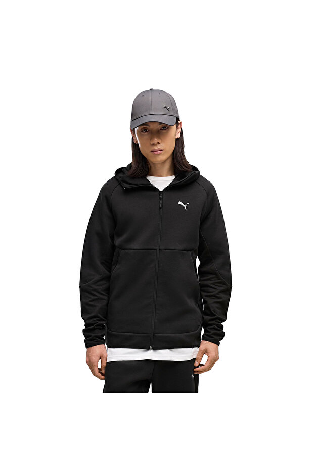 Pumatech Full-Zip Men's Black Casual Style Tracksuit Top 69395101