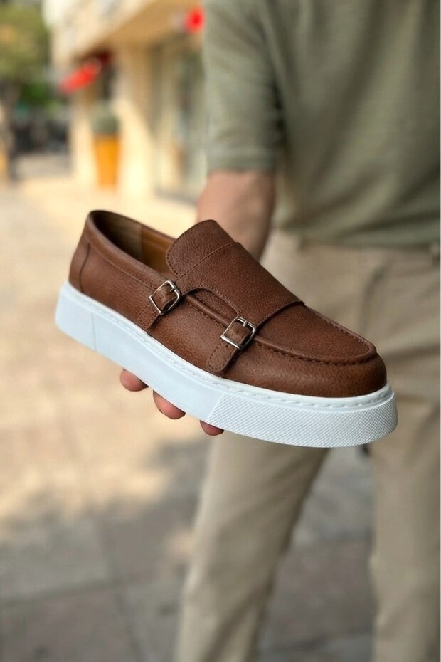 Zrc417 Premium Laceless Casual Men's Loafer Taba