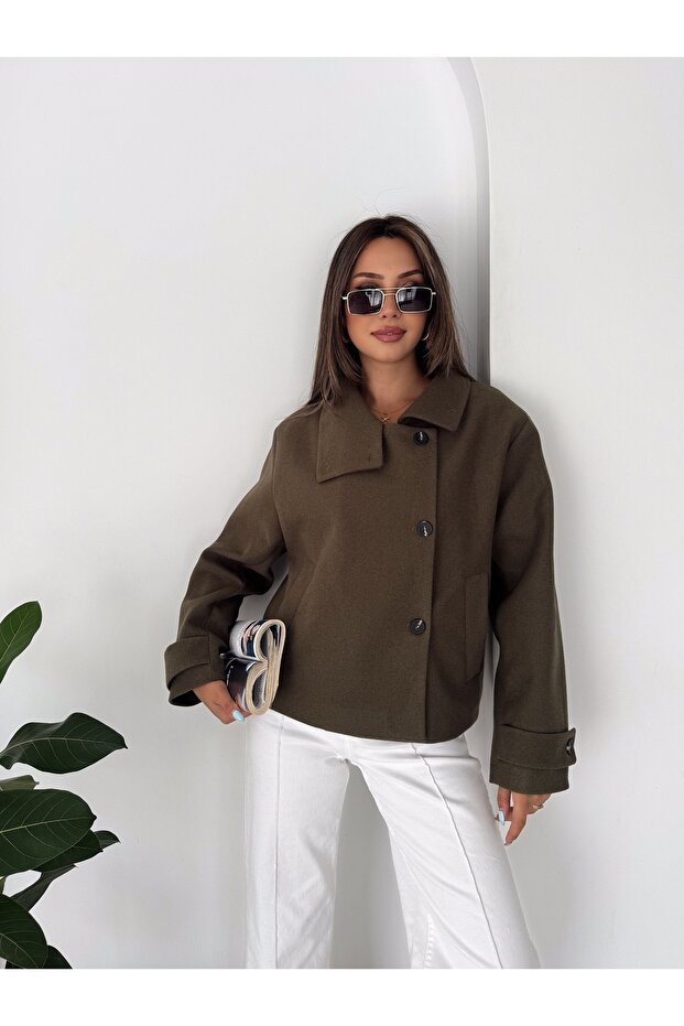 Premium Trend Stand Collar Cashmere Jacket