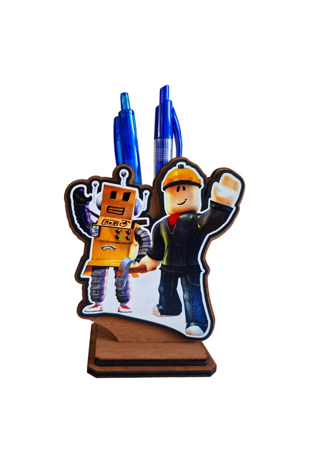 Figurina Roblox Robot Builder, 11.5 cm, lemn