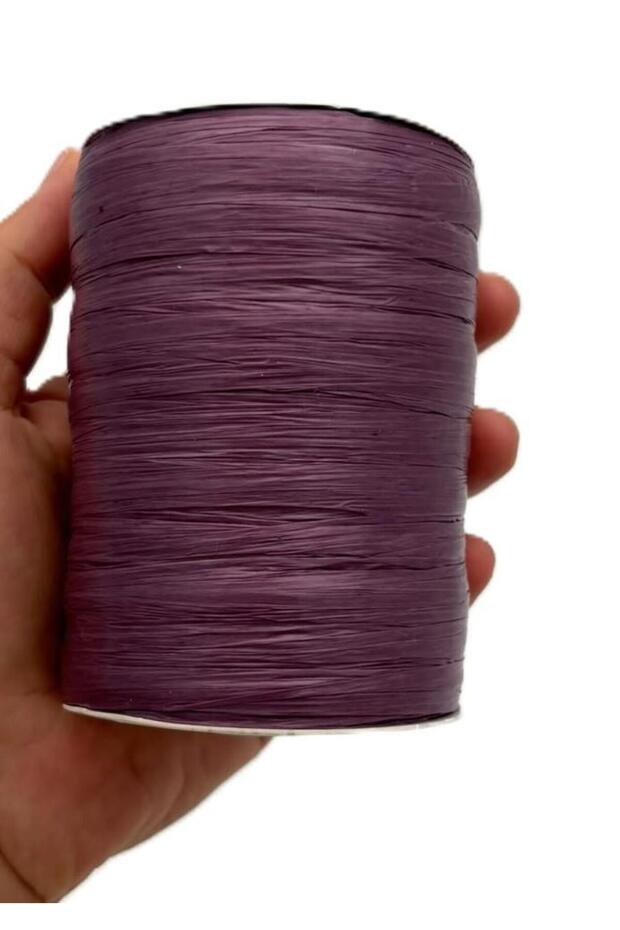 Number 58 Dark Plum Color Angel Soft Raffia, Satin Raffia 100 Gr 200 Meters