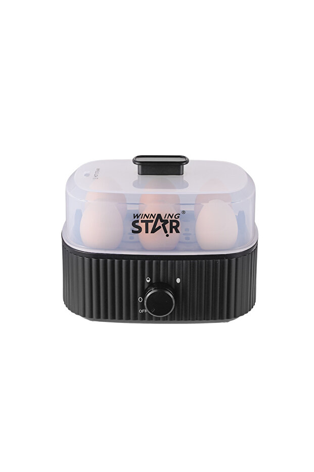 ST-6907 Electric Egg Cooker, 6 Egg Capacity, 300W Rapid Egg Boiler & Steamer
