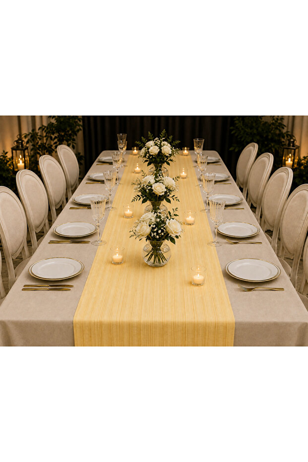 Chiffon Runner, Special Occasion, Celebration, Organization Tablecloth 75*190 cm (10 Pcs)