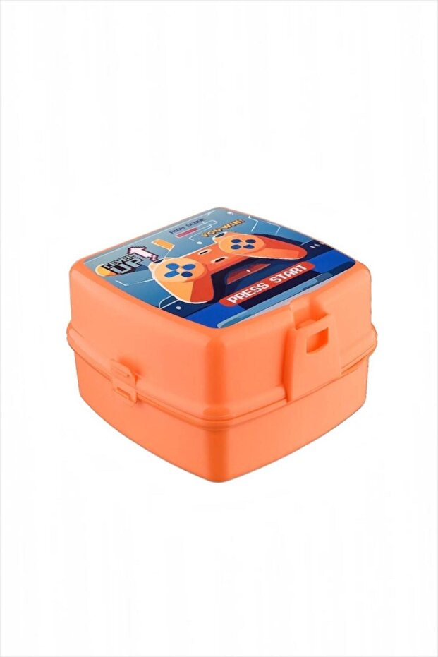 Level up 4-Compartment 2-Tier Lunch Box with Fork and Spoon - Compartmented Lunch Container