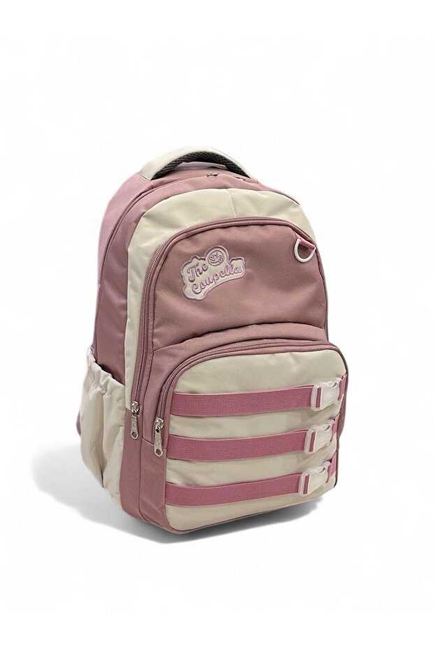 Pink Luxury Waterproof Fabric Elementary & Middle School Backpack