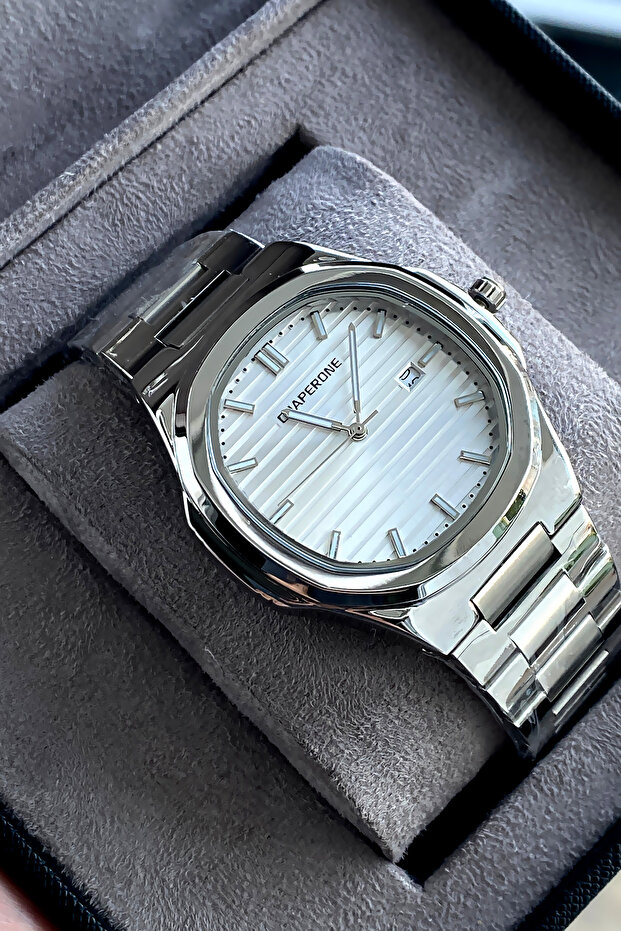 Original Men's Wristwatch Waterproof Steel Band Gift with Box