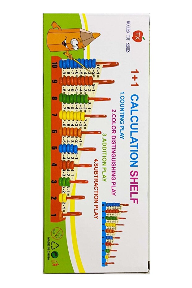 Tx Maths Learning Shelf Calculation Abacus 28 x 11cm