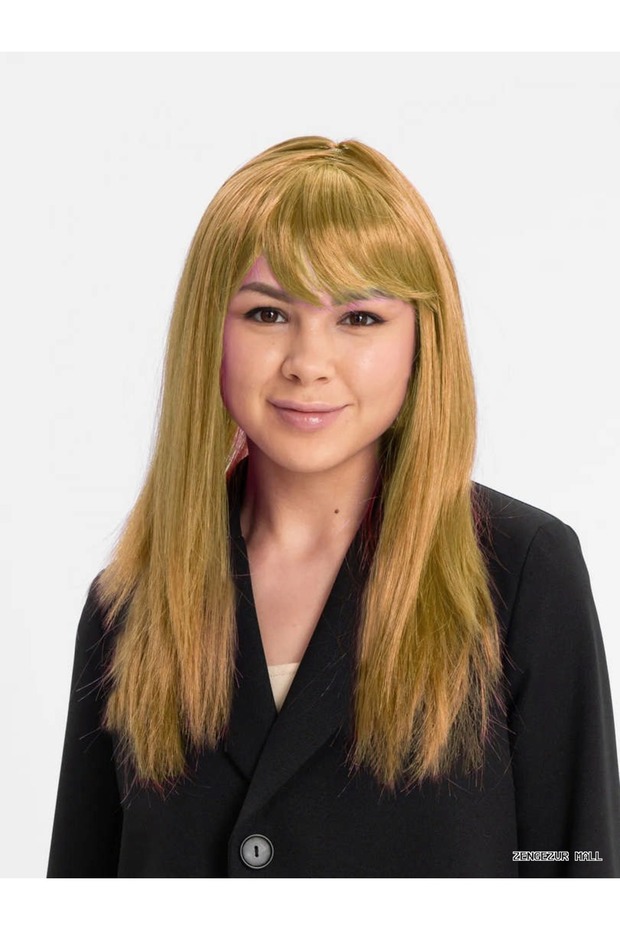 Zngzrmll Color Straight Cut Inside Long Party Wig (214720) Fake Hair