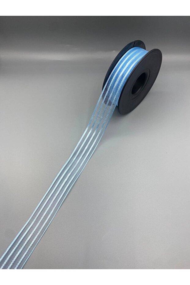 2.5 cm Blue Chiffon Ribbon 9 Meters – Decorative Ribbon for Embellishments and Gift Wrapping