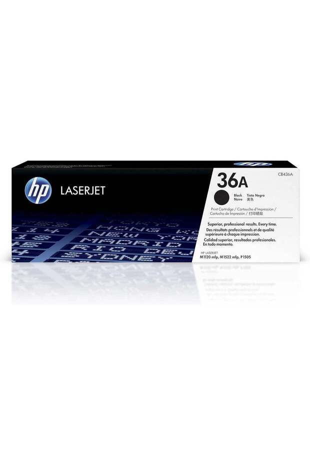 36A Black Original Laser Toner Cartridge | CB436A | Compatible with LaserJet P1505, M1120 & M1522 Series Printers | High Quality Sharp Black Prints