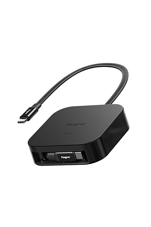فاسجير كيبل USB C الى USB C قابل للسحب بقدرة 240 واط بطول 1.1 متر/3.6 قدم 5 امبير PD/PPS مع نقل بيان
