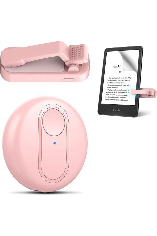 Wireless RF Remote Control,Page Turn Scroll Aid for E-readers,Tablets,Reading,Video Recording,Books,Comics,Pink