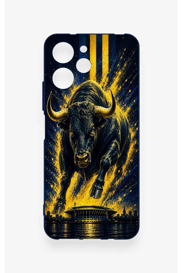 Redmi 12 Compatible Kadiköy Bull Patterned Silicone Case