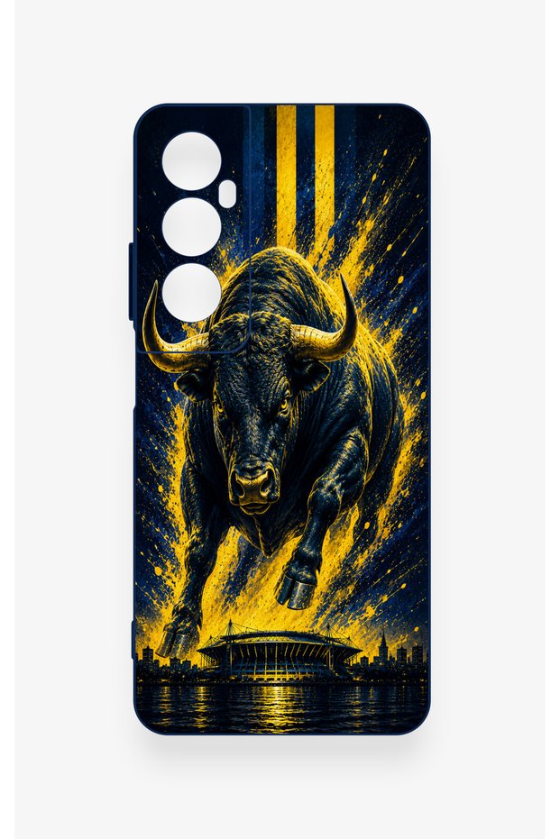 Realme C65 Compatible Kadiköy Bull Patterned Silicone Case