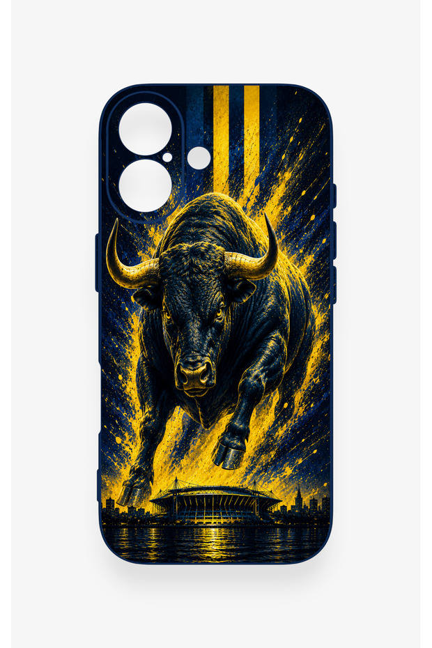 iPhone 17 Compatible Kadiköy Bull Patterned Silicone Case