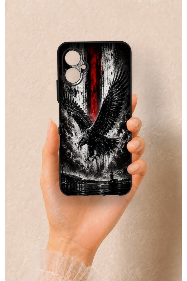 Omix X5 Compatible Black Eagle Patterned Silicone Case