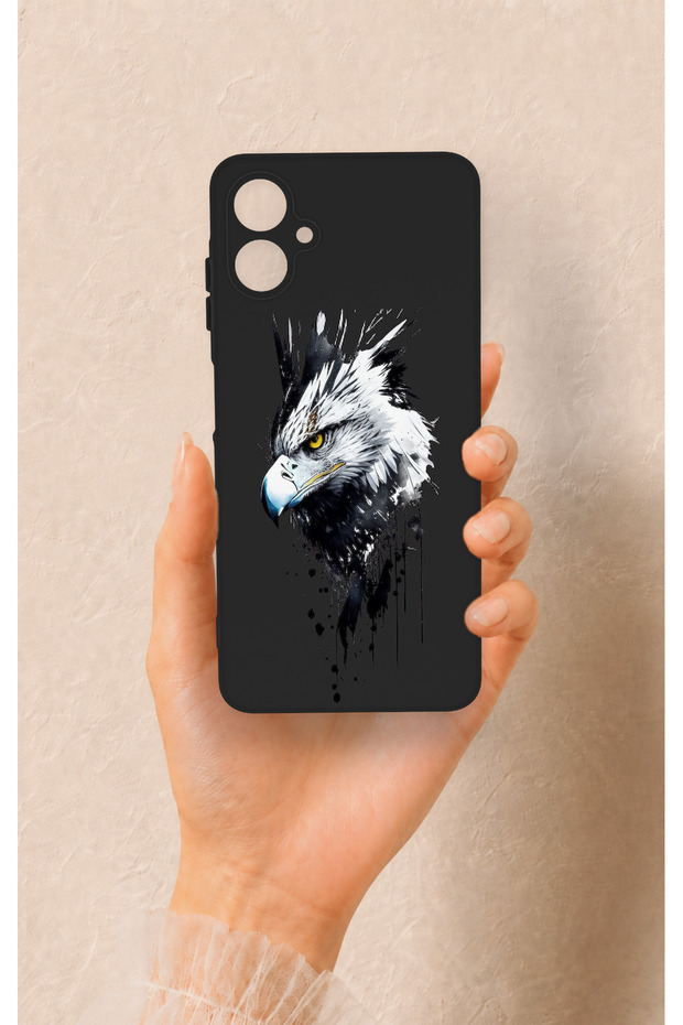 Samsung A06 Compatible Bald Eagle Patterned Silicone Case