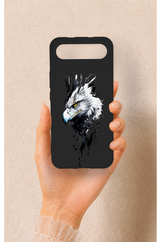 Tecno Spark Slim Compatible Bald Eagle Patterned Silicone Case