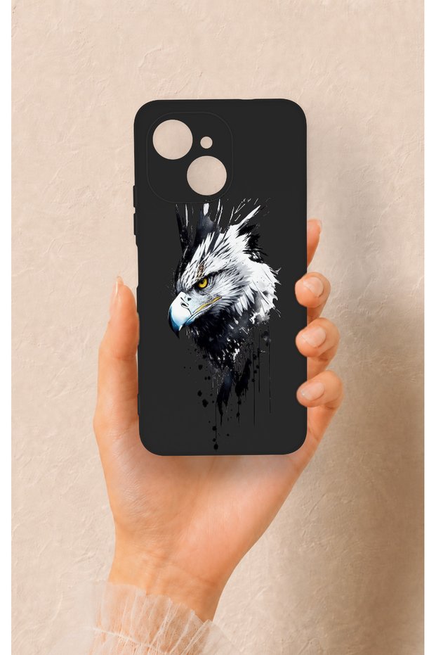 Tecno Spark 40C Compatible Bald Eagle Patterned Silicone Case